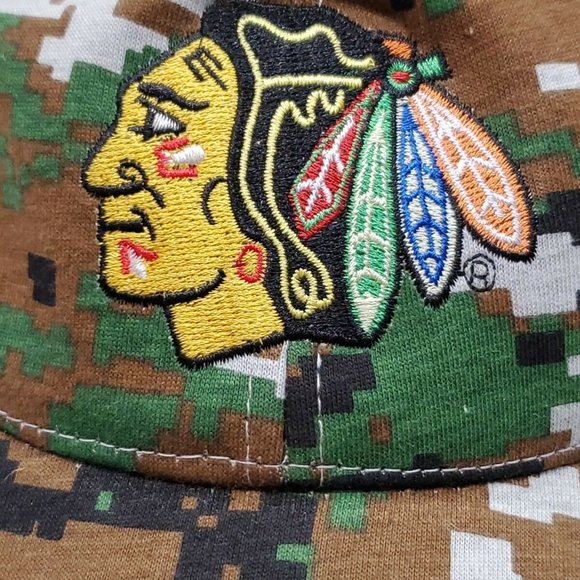NWOT Chicago Blackhawks Hockey Camp Adjustable Hat - Picture 8 of 9